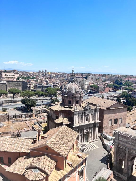 Vista su Roma nei dintorni dei Fori Imperiali